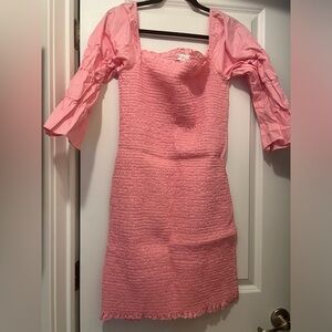 Pink Maternity Rouged Dress